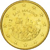 San Marino, 50 Euro Cent, 2012, Brass, KM:484