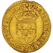 France, Louis XIII, Ecu dor, 1615, Rouen, Or, Gadoury:55