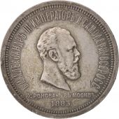 Russie, Alexander III, Rouble, 1883, St. Petersburg, Argent, KM:43