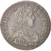 France, Louis XIV, cu  la mche longue, 1649, Bordeaux, Argent, KM:155.9