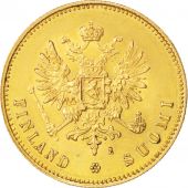 Finland, Nicholas II, 20 Markkaa, 1891, Helsinki, Gold, KM:9.2
