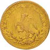Mexique, Escudo, 1851, Guanajuato, Or, KM:379.4