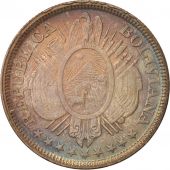Bolivie, 50 Centavos, 1/2 Boliviano, 1891, Argent, KM:161.5