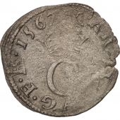 France, Charles IX, Liard, 1567, Paris, TTB+, Billon, Sombart:4300