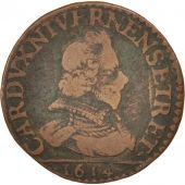 FRENCH STATES, NEVERS & RETHEL, Liard, 1614, Charleville, TB+, Cuivre, C2G:286