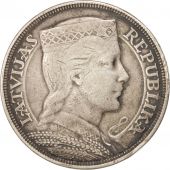 Latvia, 5 Lati, 1932, EF(40-45), Silver, KM:9