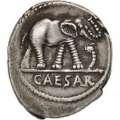 Julius Caesar, Denarius, Military mint traveling with Caesar, TTB+