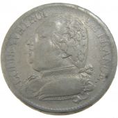 First Restauration, 5 Francs Louis XVIII Weared Bust