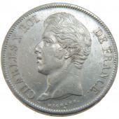 Charles X, 5 Francs Second Type  l'effigie modifie