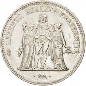 France, Hercule, 50 Francs, Hybrid, 1974, MS(63), Silver, KM:941.2
