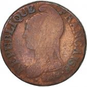 France, Dupr, 5 Centimes, An 7/5, 1798, Paris, F(12-15), Bronze, KM:640.1