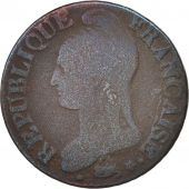 France, Dupr, 5 Centimes, An 7/5, 1798, Strasbourg, B, Bronze, Gadoury:126