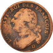 France, Louis XVI, 12 deniers franois, 1791, Lyon, F(12-15), KM:600.5