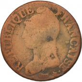 France, Dupr, 5 Centimes, An 8/5, 1799, Paris A/B, B, Bronze, Gadoury:126a