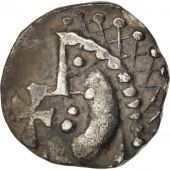France, Merovingians, Massilia, Silver Denarius, Marseille, AU(50-53)