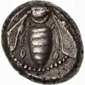 Ionia, Ephesos, Drachm, 5th century BC, AU(50-53), Silver, Karwiese Series VI