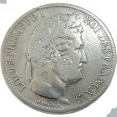 Louis Philippe Ier, 5 Francs Laureate Head