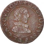 FRENCH STATES, DOMBES, Double Tournois, 1627, Trvoux, TB, KM:32, CGKL:732
