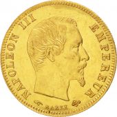 France, Napoleon III, 5 Francs, 1856, Paris, MS(60-62), Gold, KM:787.1