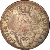 FRENCH GUIANA, 10 Centimes, 1818, Paris, VF(30-35), Billon, KM:A1