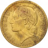 France, Lavrillier, 5 Francs, 1938, AU(50-53), Aluminum-Bronze, KM:888a.1