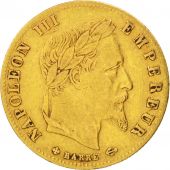 France, Napoleon III, 5 Francs, 1865, Paris, EF(40-45), Gold, KM:803.1