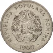 Romania, 15 Bani, 1960, AU(55-58), Nickel Clad Steel, KM:87