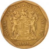 South Africa, 20 Cents, 1994, Pretoria, EF(40-45), Bronze Plated Steel, KM:136