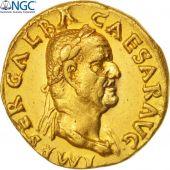 Galba, Aureus, Rome, AU(50-53), Graded NGC AU, Gold, RIC:188