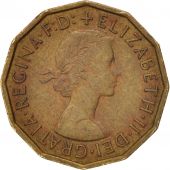 Great Britain, Elizabeth II, 3 Pence, 1960, EF(40-45), Nickel-brass, KM:900