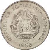 Romania, 25 Bani, 1966, AU(55-58), Nickel Clad Steel, KM:94