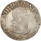 France, Louis XIII, 1/2 Franc, 1616, Saint L, TB, Argent, Gadoury:39