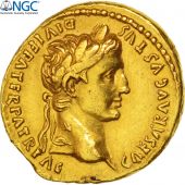 Augustus, Aureus, Lyon, TTB+, Or, RIC:206