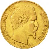 France, Napoleon III, 20 Francs, 1855, Lyon, TTB, Or, KM:781.3, Gadoury:1061
