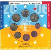 FRANCE, 1 Cent to 2 Euro, 2006, MS(65-70)