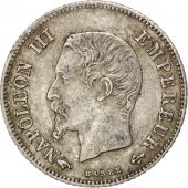 France, Napoleon III, 20 Centimes, 1860, Paris, TTB, Argent, Gadoury:305