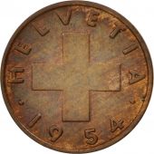 Switzerland, Rappen, 1954, Bern, AU(50-53), Bronze, KM:46