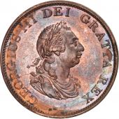 Grande-Bretagne, George III, 1/2 Penny, 1799, SUP+, Cuivre, KM:647
