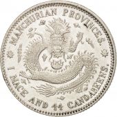 China, MANCHURIAN PROVINCES, Hs, 20 Cents, AU(55-58), Silver, KM:213a.4