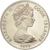 les Cook, Elizabeth II, 20 Cents, 1979, Franklin Mint, FDC, KM:14