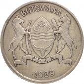 Botswana, 25 Thebe, 1989, British Royal Mint, EF(40-45), Copper-nickel, KM:6