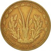 West African States, 25 Francs, 1971, TB, Aluminum-Bronze, KM:5