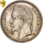 France, Napoleon III, Franc, 1868, Strasbourg, SPL, Argent, Gadoury:463