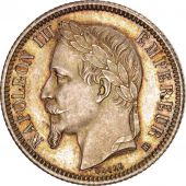 France, Napoleon III, Franc, 1869, Strasbourg, SUP+, Argent, Gadoury:463