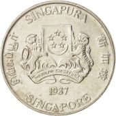 Singapore, 20 Cents, 1987, British Royal Mint, AU(55-58), Copper-nickel, KM:52
