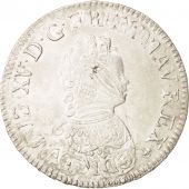France, Louis XV, cu Vertugadin, 1716, Paris, VF(30-35), Silver, KM:414.1