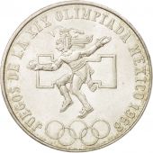 Mexico, 25 Pesos, 1968, Mexico City, MS(63), Silver, KM:479.1