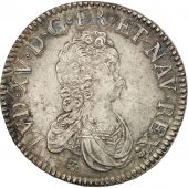 France, Louis XV, cu Vertugadin, 1716, Reims, VF(30-35), Silver, KM:414.18