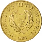 Chypre, 5 Cents, 1988, SPL+, Nickel-brass, KM:55.2