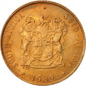 South Africa, 2 Cents, 1989, MS(60-62), Bronze, KM:83
